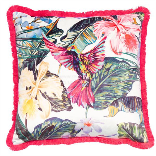 Malini Botanical Hummingbird Cushion