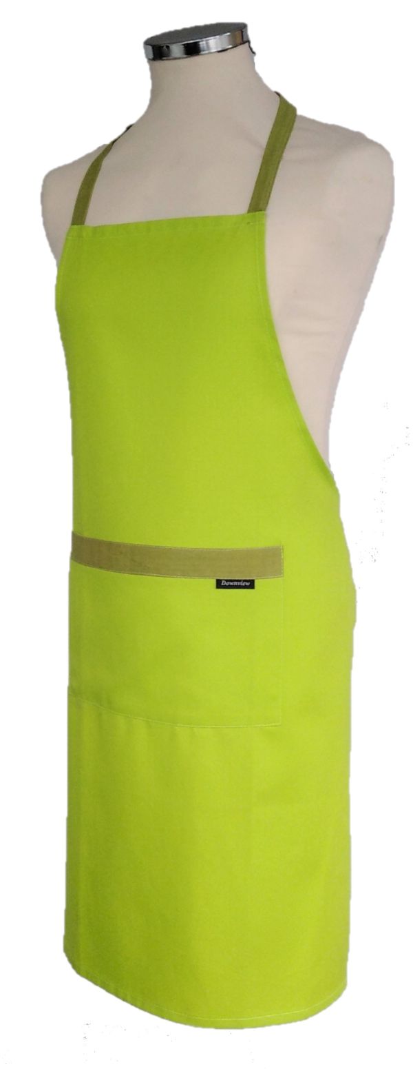 Plain Lime Green Apron