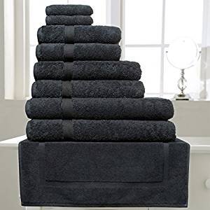 600 gsm Madison Hotel Quality Towel in Black