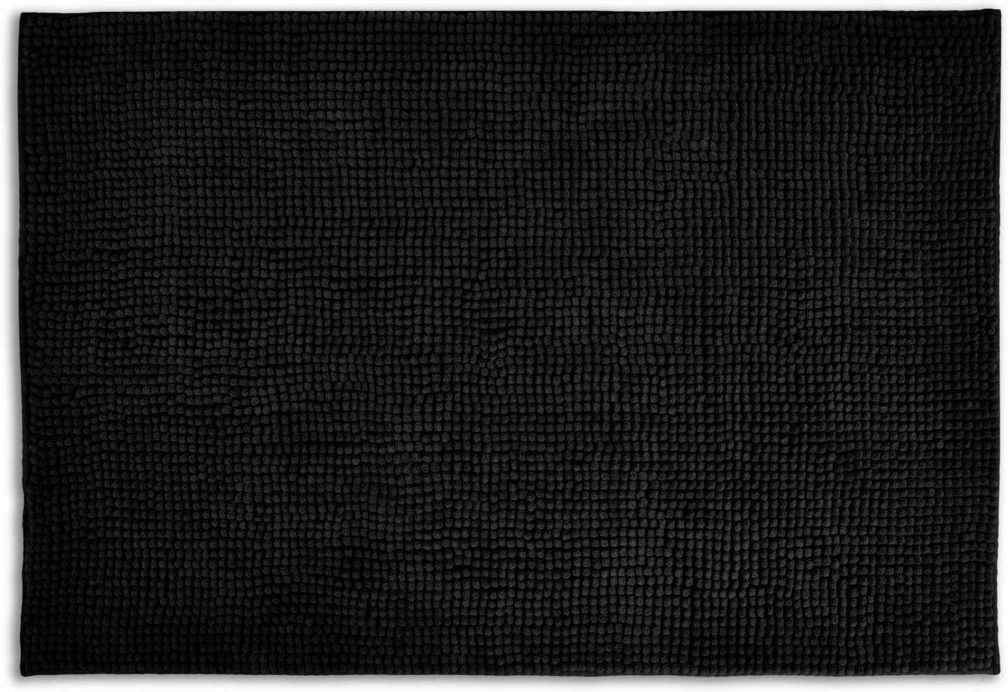 Supersoft Micro Chenille Bath Mat Black