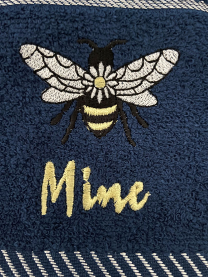 Bee Happy Mine Tea Kitchen Towel