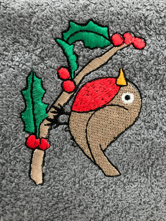 Christmas Robin Kitchen Towel