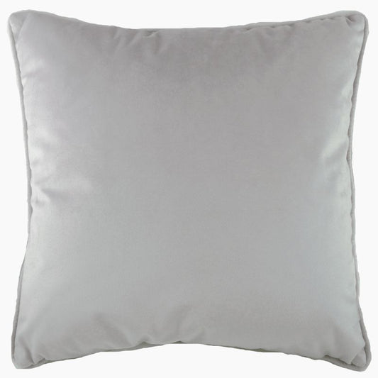 French Velvet Cushion in Silver Grey