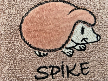 'Spike' Hedgehog Tea Kitchen Towel Latte