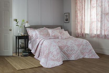 Toile De Jouy in Pink & White