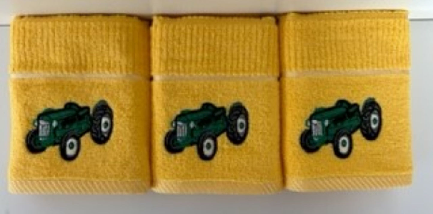 Tractor Tom Design Tea Kitchen Towel Yellow