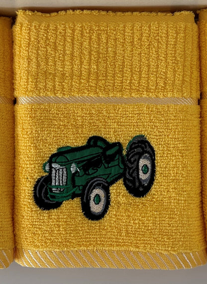 Tractor Tom Design Tea Kitchen Towel Yellow