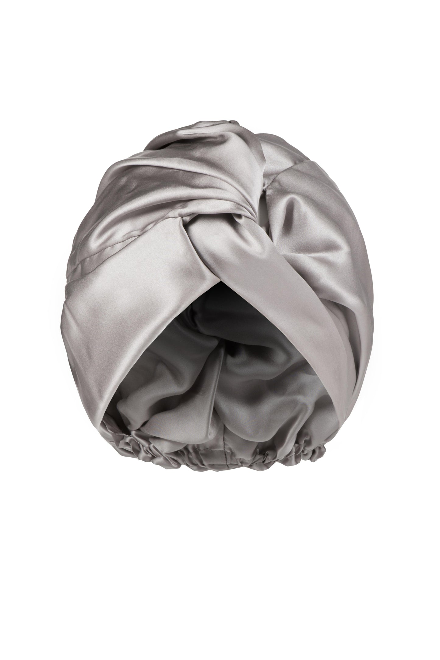 Mulberry Silk Turban Platinum Grey