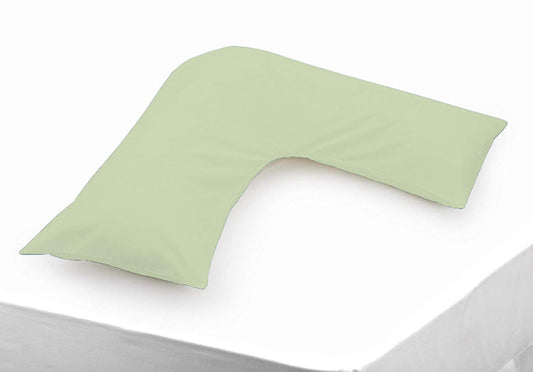 Polycotton V Shaped Maternity Pillow Case in Apple Green